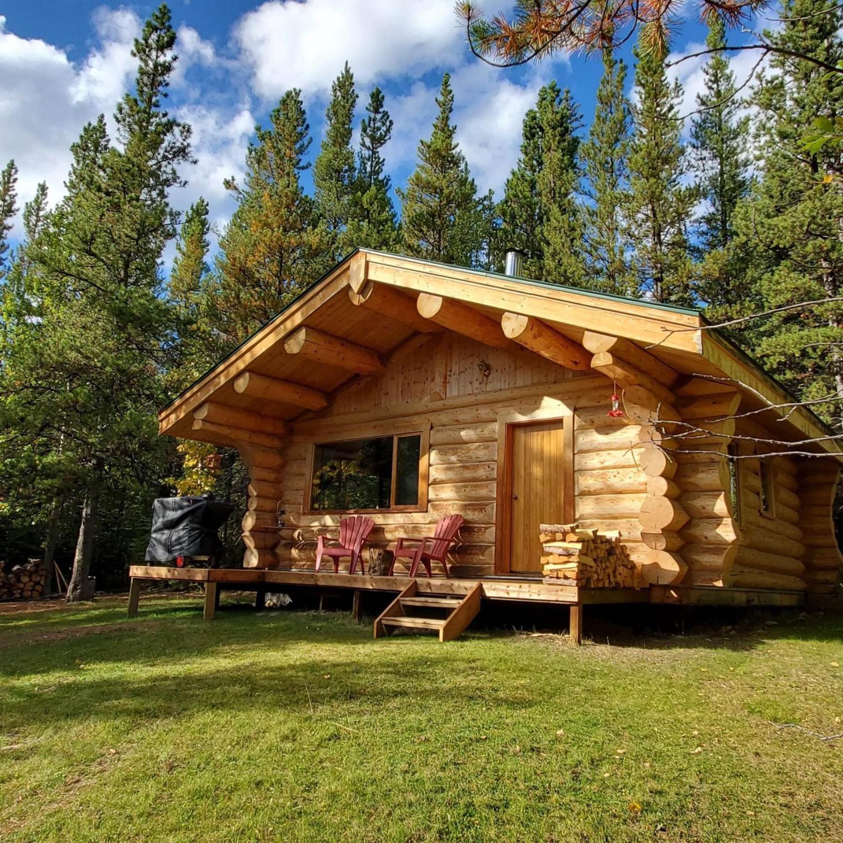 Rocky Mountain Escape Dome & Log Cabin Rentals - Rock Lake Rock Lake Lodge Provincial Park Buitenkant foto