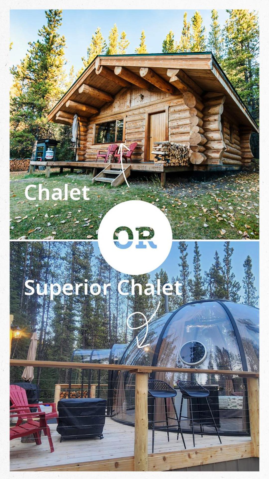 Rocky Mountain Escape Dome & Log Cabin Rentals - Rock Lake Rock Lake Lodge Provincial Park Buitenkant foto